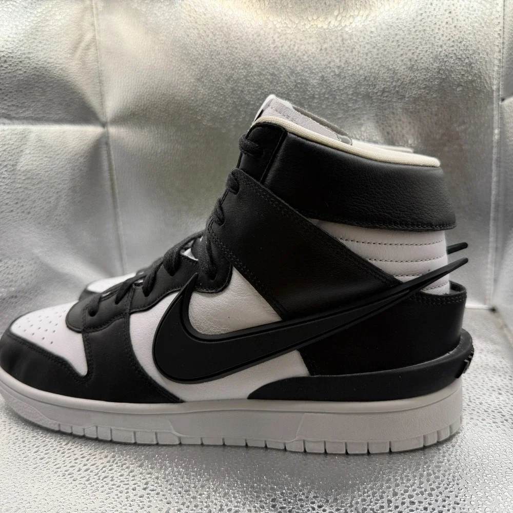 Size 10.5 AMBUSH x Nike Dunk High Black White Mens‎ Lace Up Sneakers CU7544-001